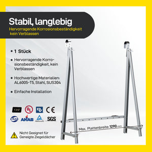 ALLDREI Balkonkraftwerk Solarmodul Halterung