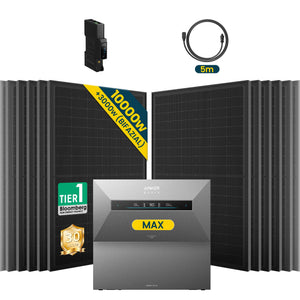 Anker SOLIX Solarbank Max Balkonkraftwerk mit Speicher 500W Set mit Gratis Wieland Stecker