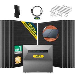 Anker SOLIX Solarbank Max Balkonkraftwerk mit Speicher 500W Set mit Gratis Wieland Stecker