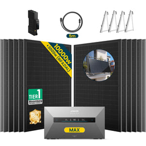 Anker SOLIX Solarbank Max Balkonkraftwerk mit Speicher 500W Set mit Gratis Wieland Stecker