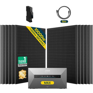 Anker SOLIX Solarbank Max Balkonkraftwerk mit Speicher 500W Set mit Gratis Wieland Stecker