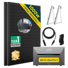 ALLDREI Balkonkraftwerk mit Speicher Anker Solix Solarbank 3 E2700 Pro 2,68kWh