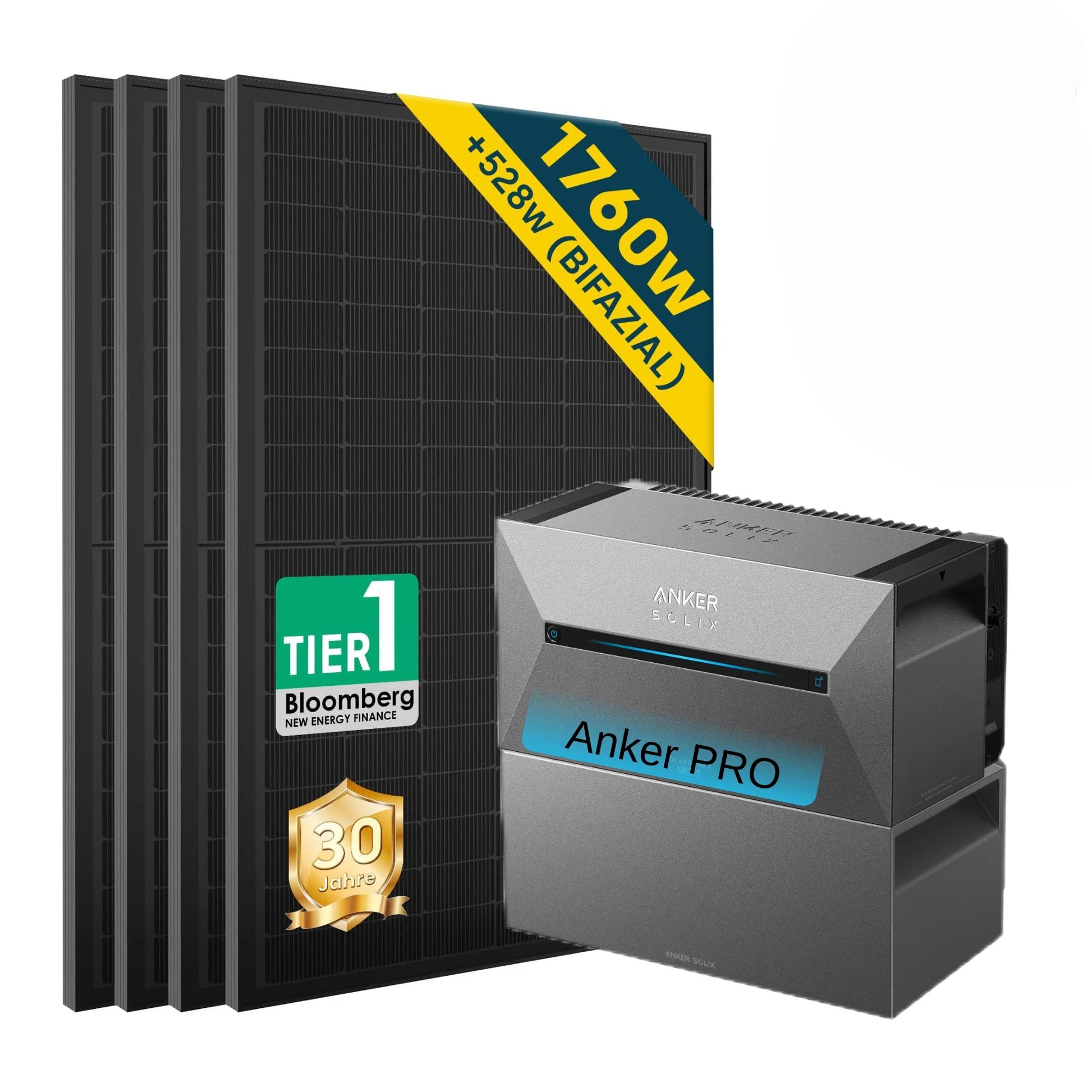 ALLDREI All-in-One-Balkonkraftwerk mit Anker Solarbank 2 E1600 PRO System