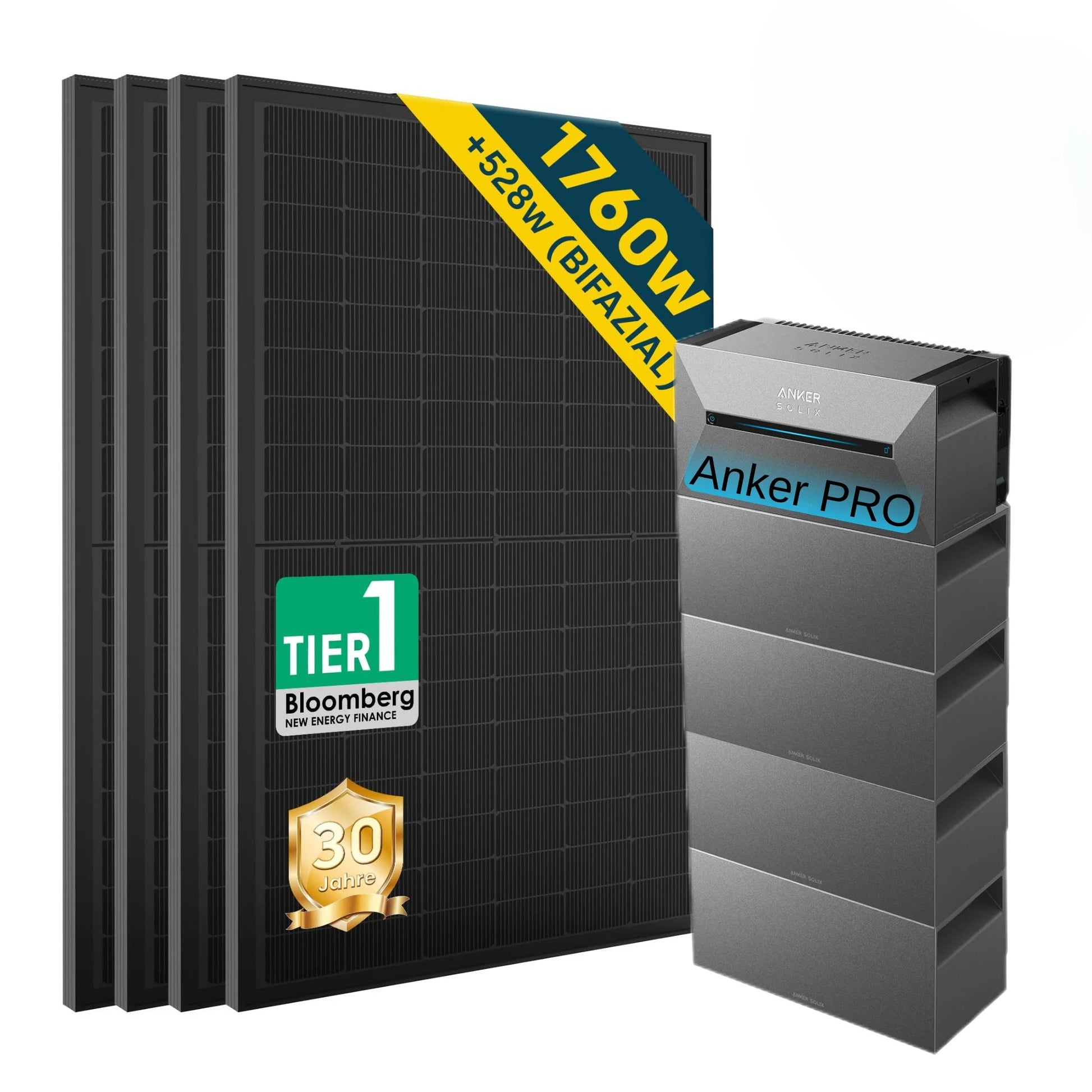ALLDREI All-in-One-Balkonkraftwerk mit Anker Solarbank 2 E1600 PRO System