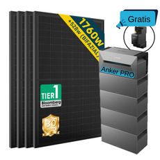 ALLDREI Speicher Anker SOLIX Solarbank 2 E1600 PRO Serie und optionales Balkonkraftwerk
