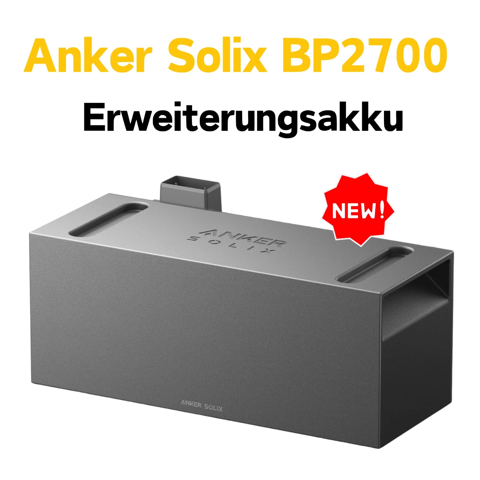 Anker SOLlX BP2700 Expansion Battery Erweiterungsbatterie Speicher Akku in grau mit neuem Design