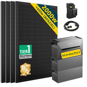 ALLDREI Balkonkraftwerk mit Speicher Anker Solix Solarbank 3 E2700 Pro 2,68kWh