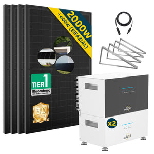 2000 Watt Balkonkraftwerk mit SunenergyXT 500 Speicher