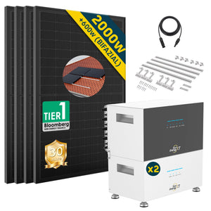 2000 Watt Balkonkraftwerk mit SunenergyXT 500 Speicher