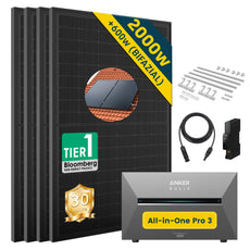 ALLDREI Balkonkraftwerk mit Speicher Anker Solix Solarbank 3 E2700 Pro 2,68kWh