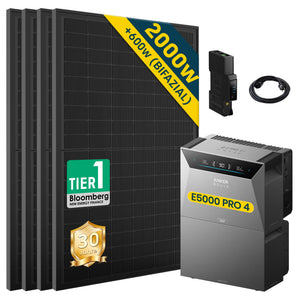 Anker SOLIX Solarbank 4 E5000 Pro mit 500Wp Bifaziales Solarmodul Basic Set (ohne DC Kabel)