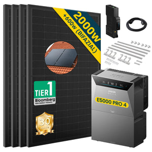 Anker SOLIX Solarbank 4 E5000 Pro mit 500Wp Bifaziales Solarmodul Basic Set (ohne DC Kabel)
