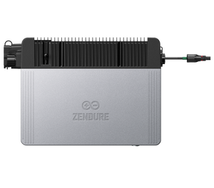 Zendure SolarFlow 2400 Pro auf einem weißen Hintergrund, von oben fotografiert.