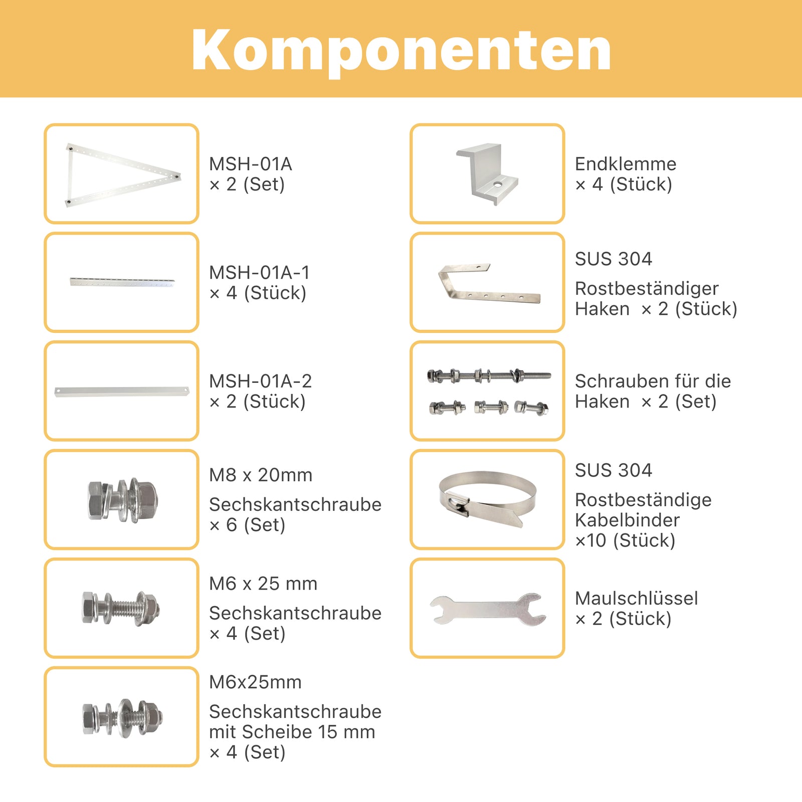 ALLDREI Balkonkraftwerk Halterung Balkon - Solarmodule Halterung verstellbar Winkel 0-40°