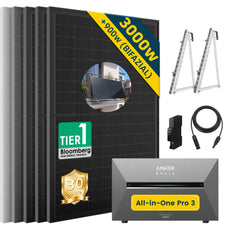 ALLDREI Balkonkraftwerk mit Speicher Anker Solix Solarbank 3 E2700 Pro 2,68kWh