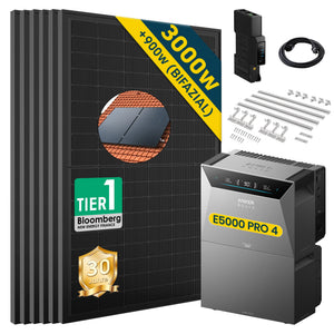 Anker SOLIX Solarbank 4 E5000 Pro mit 500Wp Bifaziales Solarmodul Basic Set (ohne DC Kabel)