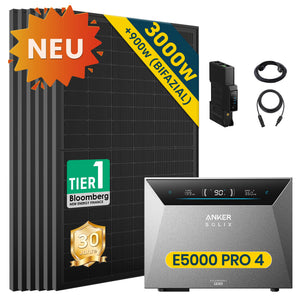 ALLDREI Balkonkraftwerk mit Speicher Anker Solix Solarbank 4 E5000 Pro 5kWh