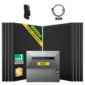 Anker SOLIX Solarbank MAX mit 500W Solarmodul Set für effiziente Energielösungen