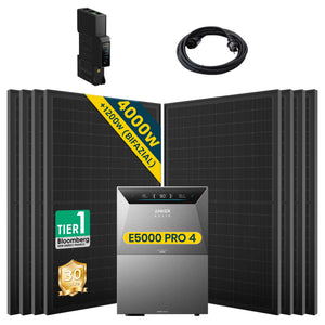 Anker SOLIX Solarbank 4 E5000 Pro mit 500Wp Bifaziales Solarmodul Basic Set (ohne DC Kabel)