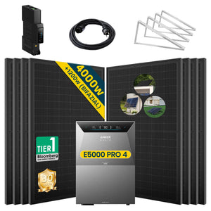 Anker SOLIX Solarbank 4 E5000 Pro mit 500Wp Bifaziales Solarmodul Basic Set (ohne DC Kabel)