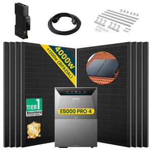 Anker SOLIX Solarbank 4 E5000 Pro mit 500Wp Bifaziales Solarmodul Basic Set (ohne DC Kabel)