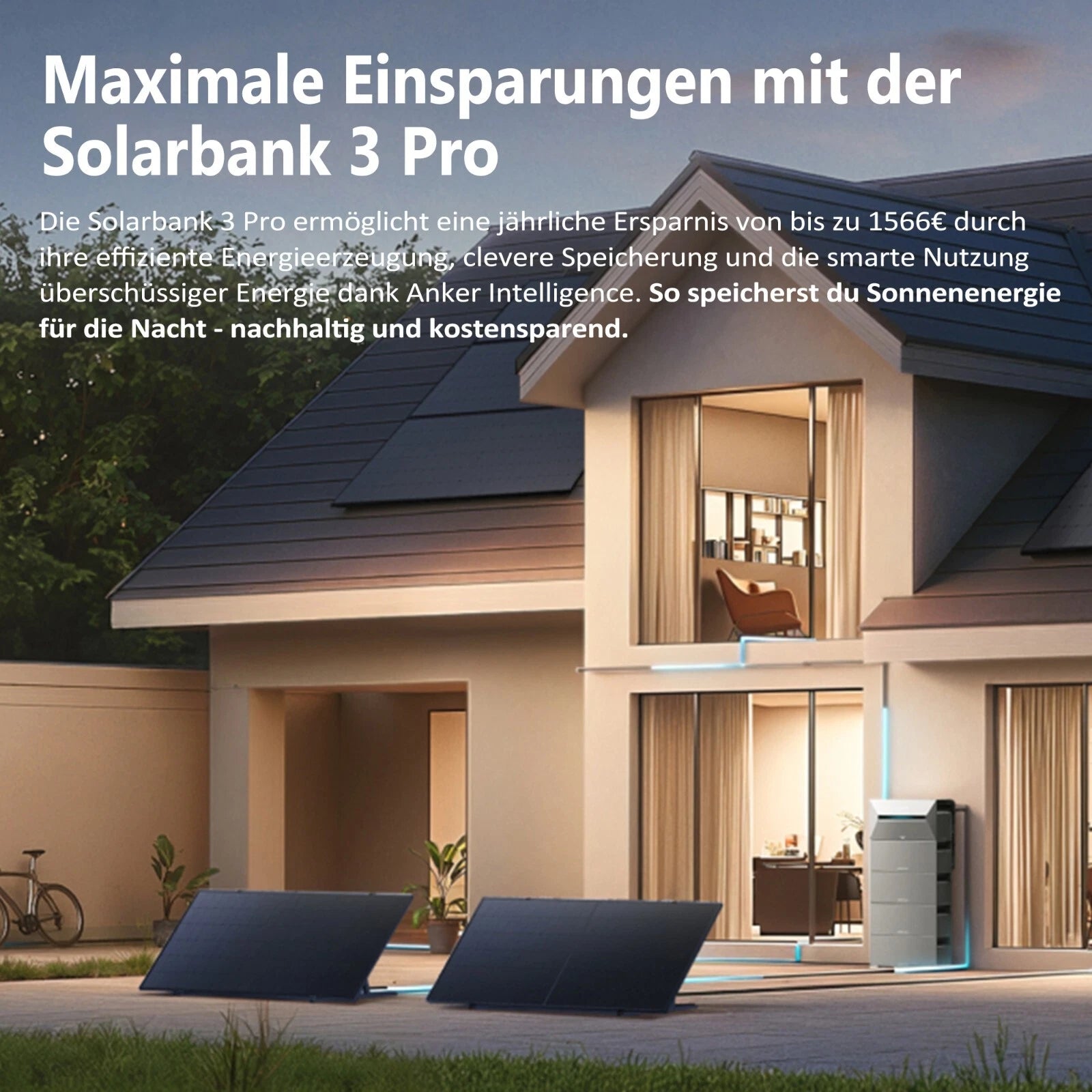 Anker SOLIX Solarbank 3 E2700 PRO Solarspeicher Balkonkraftwerk Stromspeicher