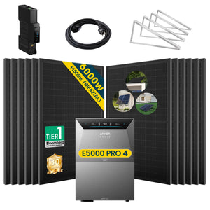 Anker SOLIX Solarbank 4 E5000 Pro mit 500Wp Bifaziales Solarmodul Basic Set (ohne DC Kabel)