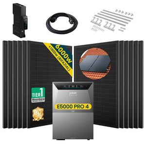 Anker SOLIX Solarbank 4 E5000 Pro mit 500Wp Bifaziales Solarmodul Basic Set (ohne DC Kabel)