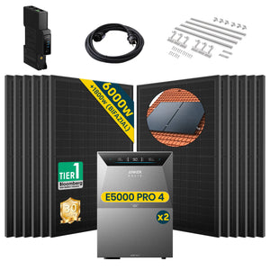 Anker SOLIX Solarbank 4 E5000 Pro mit 500Wp Bifaziales Solarmodul Basic Set (ohne DC Kabel)
