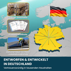 ALLDREI 450W Bifazialer Glas-Glas Solarmodule mit offline Geschäften und Produktzertifikaten in Deutschland.