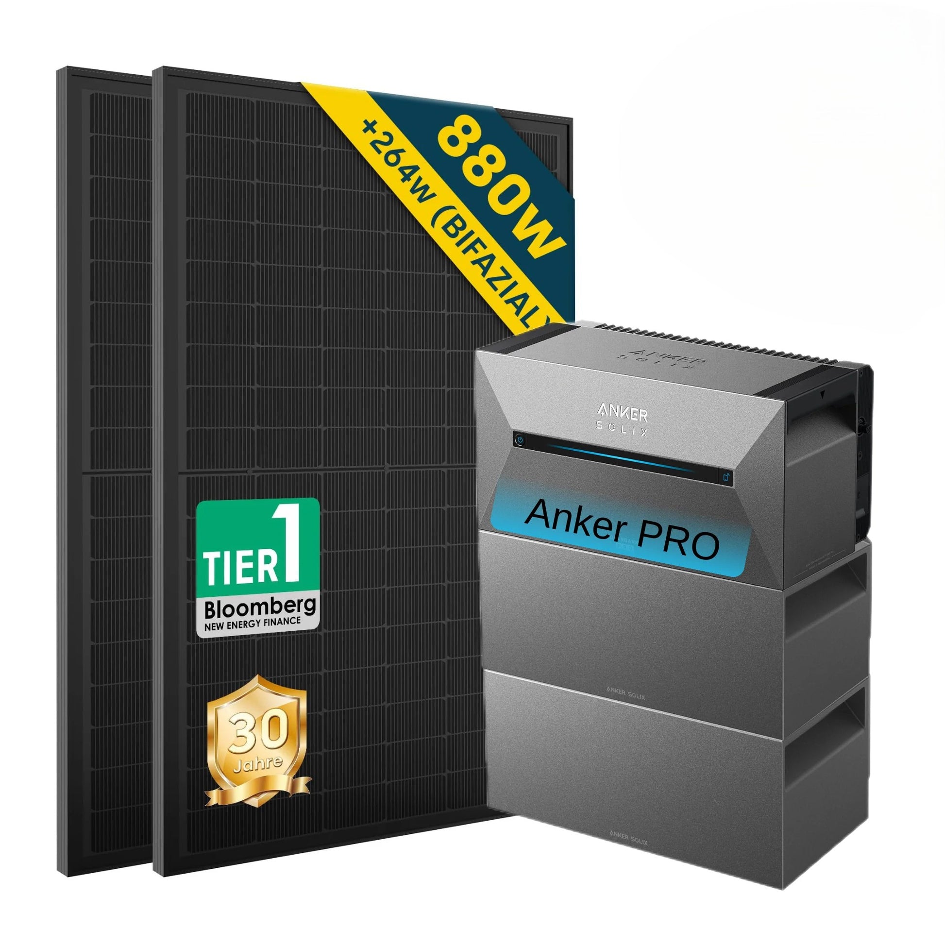 ALLDREI All-in-One-Balkonkraftwerk mit Anker Solarbank 2 E1600 PRO System