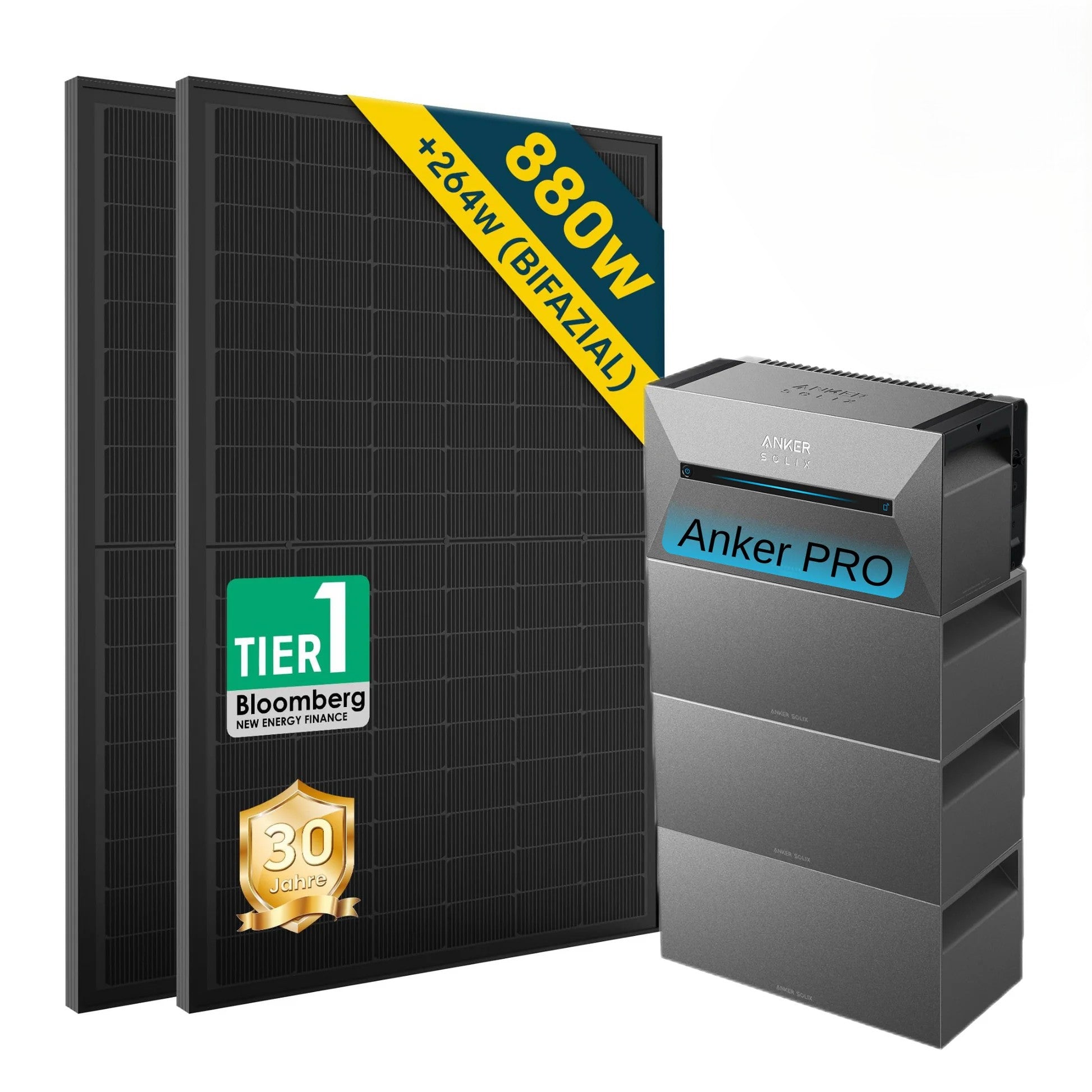 ALLDREI All-in-One-Balkonkraftwerk mit Anker Solarbank 2 E1600 PRO System
