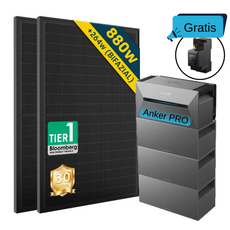 ALLDREI Speicher Anker SOLIX Solarbank 2 E1600 PRO Serie und optionales Balkonkraftwerk