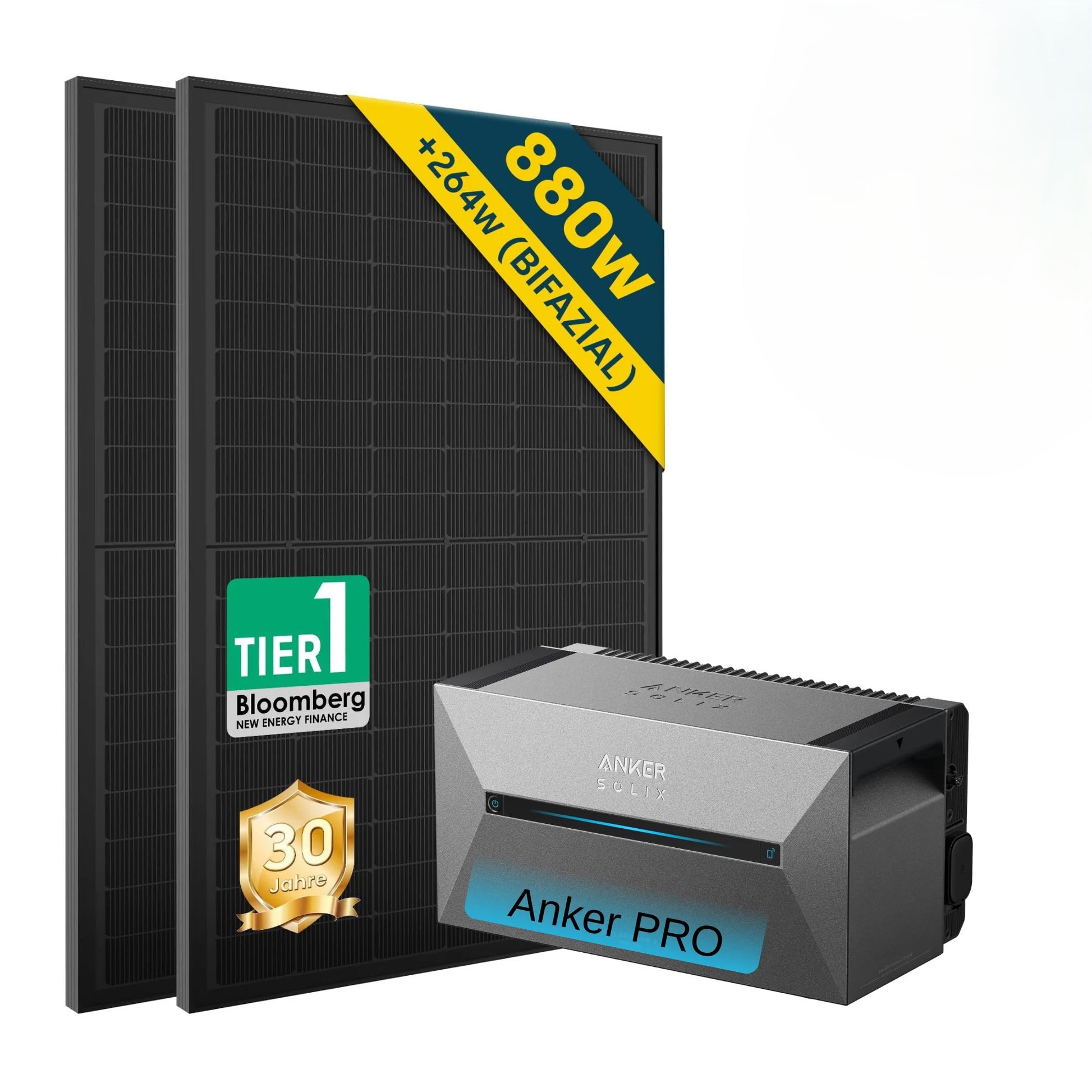 ALLDREI All-in-One-Balkonkraftwerk mit Anker Solarbank 2 E1600 PRO System