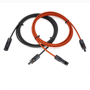 ALLDREI Solarkabel Verlängerung mit MC4 Stecker, rotes und schwarzes Verlängerungskabel für Solarmodule.