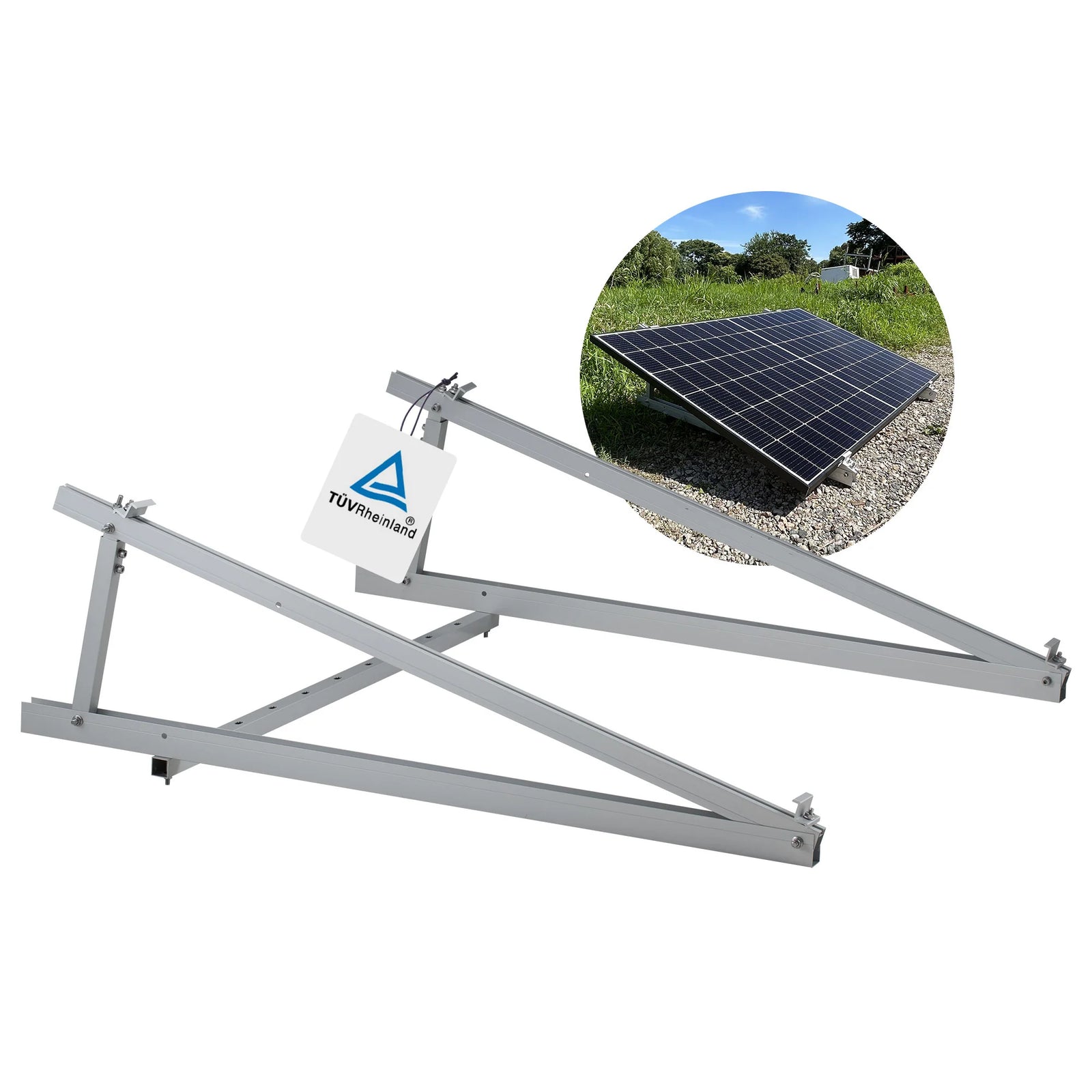 Montageort（Eine Halterung für ein Solarmodul） für eine optimale Solarpanel-Installation außen.