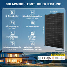 ALLDREl All-in-One Balkonkraftwerk mit Anker Solix Solarbank 2 E1600 AC System Solarenergie Produktdetails und Spezifikationen