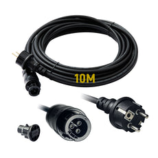 Anschlusskabel - 5M with black cable connectors suitable for various electrical devices.