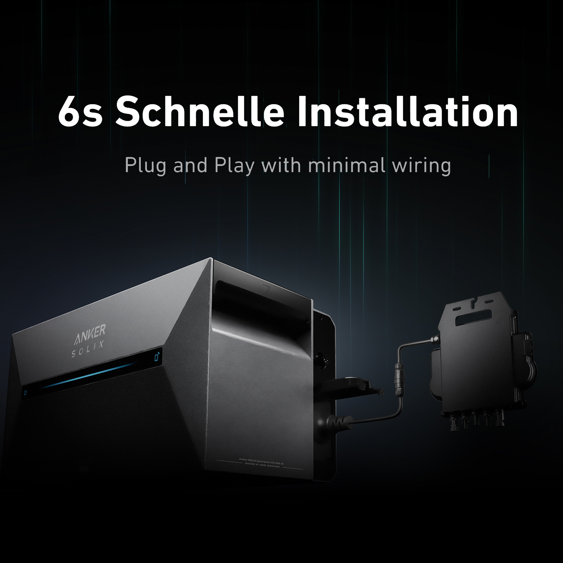 ALLDREI Speicher Anker Solix Solarbank 2 E1600 AC, kostenloser smarter Zähler inklusive