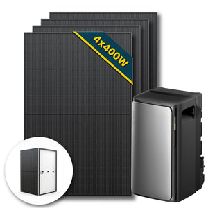 EcoFlow Balkonkraftwerk mit Speicher Stream Ultra 1.92kwh, 400Wp Solarmodul Set