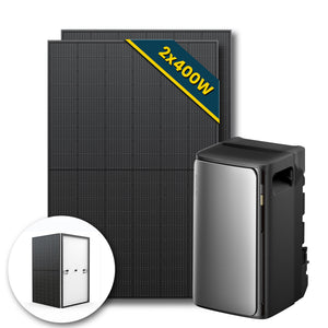 EcoFlow Balkonkraftwerk mit Speicher Stream Ultra 1.92kwh, 400Wp Solarmodul Set