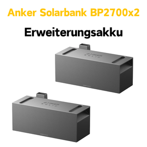 Anker SOLIX BP2700 Erweiterungsakku für Solarbank, leistungsstarker 2700Wh Speicher, ideal für E2700 Pro und E1600 Modelle.