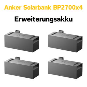 Anker SOLIX BP2700 Erweiterungsakku in vier Ausführungen, ideal für Solarbank Produkte.