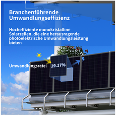 ALLDREl 800W Flexible Solarpanels mit Anker Solix Solarbank 2 E1600 AC System mit hoher Umwandlungseffizienz.