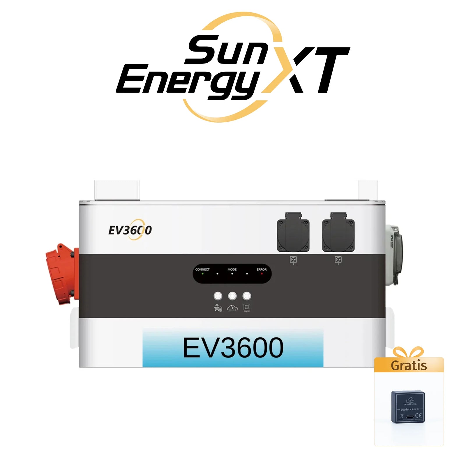 SunEnergy XT EV3600 Bidirektionaler Wechselrichter für Balkonkraftwerke