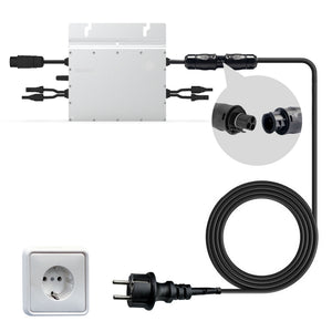 ALLDREI AC Kabel mit Betteri BC01 Buchse für Balkon-Solaranlagen mit Schuko-Stecker und Mikrowechselrichter