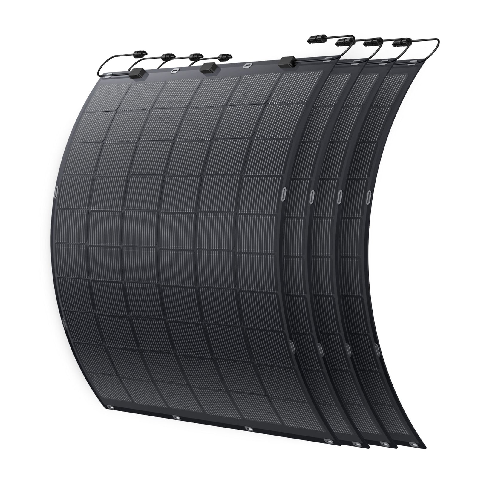 ALLDREI® flexible Solarmodule 2 Stücke - 450W flexibles Solarpanel-Kit, 213°Biegung PV Module mit TOPCon-Tech, 2x225W Wasserdicht Photovoltaik für Wohnmobil, Balkonkraftwerk, Camping, Boot, 0% MwSt.