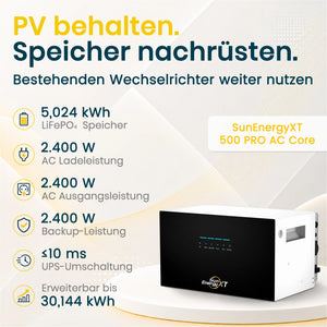 SunEnergyXT 500 PRO AC Core 5kWh AC-Stromspeicher 2400W