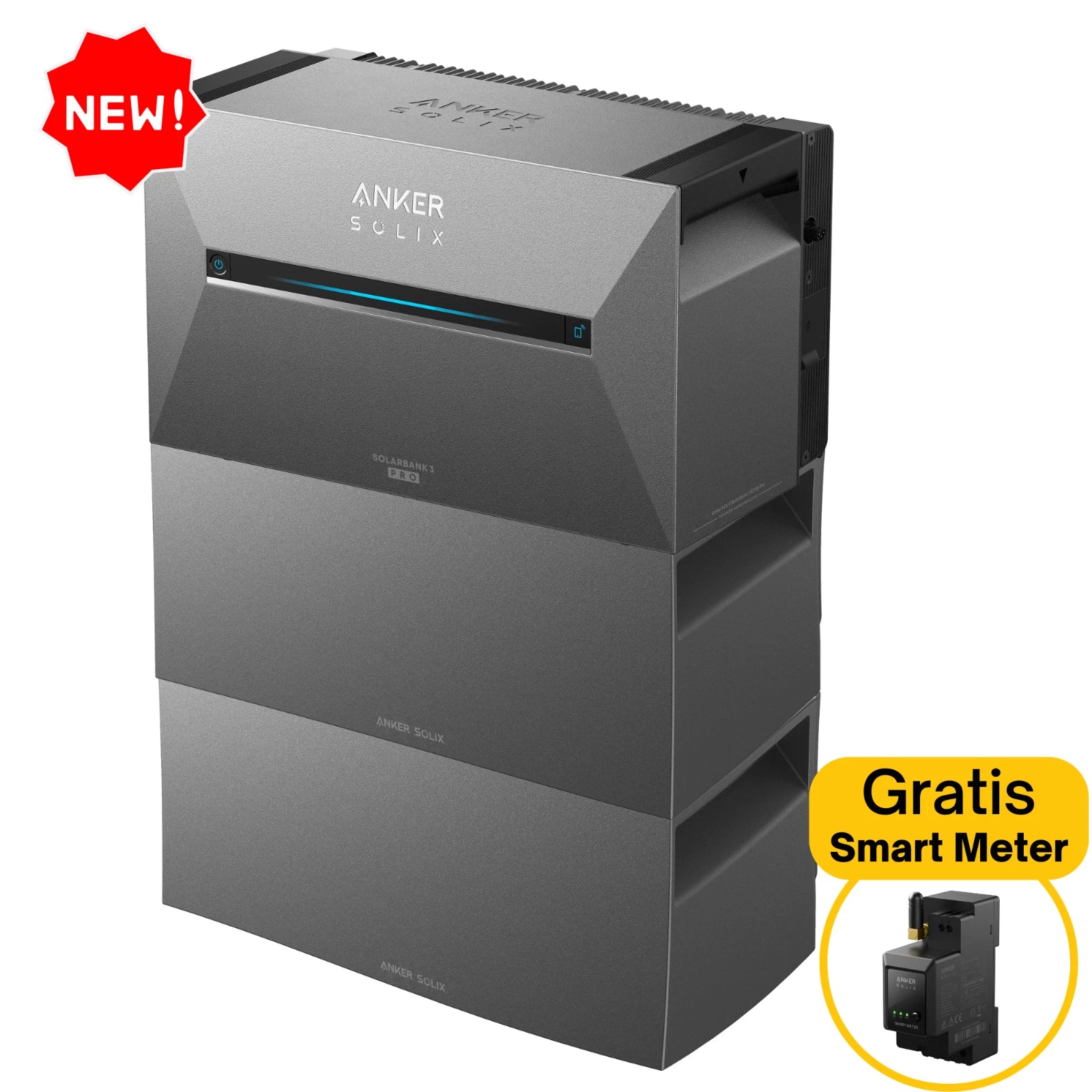 Anker SOLIX Solarbank 3 E2700 PRO Solarspeicher Balkonkraftwerk Stromspeicher