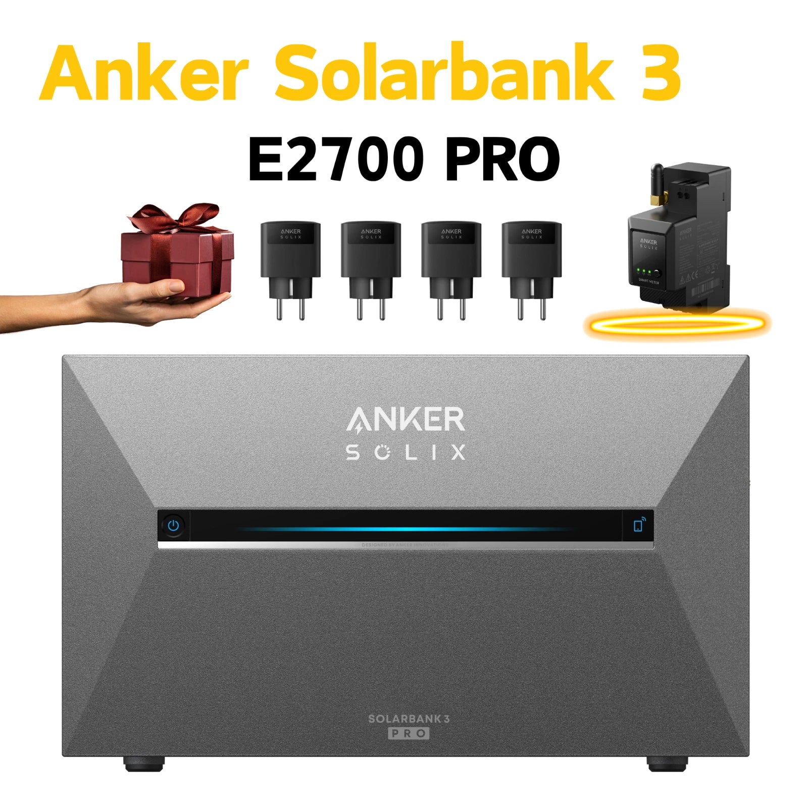 Anker SOLIX Solarbank 3 E2700 PRO Solarspeicher Balkonkraftwerk Stromspeicher